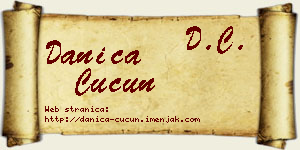 Danica Ćućun vizit kartica